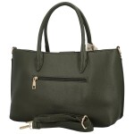 Elegantní dámská koženková kabelka do ruky MaxFly Marja, tmavě zelená