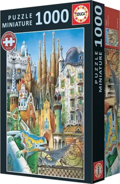 EDUCA Miniaturní puzzle Gaudí, koláž