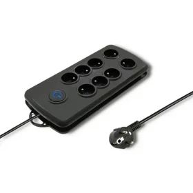 Qoltec 50161 Přepětová ochrana Quick Switch (8 zásuvek) / vypínač / 2.5m (50161-Q)