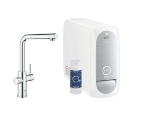 GROHE - Blue Home Dřezová baterie Connected s výsuvnou koncovkou, s chladícím zařízením a filtrací, chrom 31927001