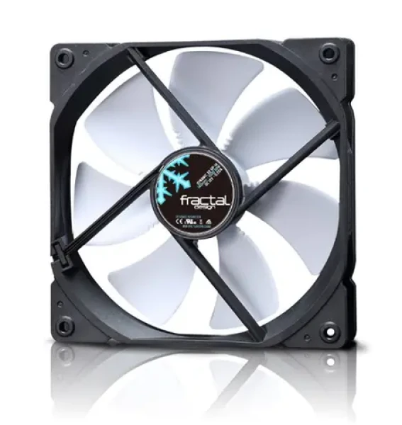 Fractal Design 120mm Dynamic X2 GP PWM bílé lopatky černá / Univerzální ventilátor / 32.2 dB @ 2000 RPM (FD-FAN-DYN-X2-GP12-PWM-WT)