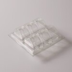 Cake star Transparentní box na makronky na 13,8 x 13,8cm 6ks