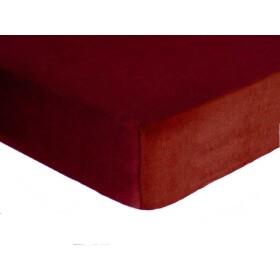 DekorTextil Dětské napínací prostěradlo FROTÉ Premium tmavě hnědé ROZMĚR: (š/d/v) 70 x 140 x 20 cm