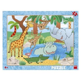 Puzzle Zvířátka v ZOO 40 dílků