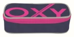 OXYBAG Školní penál etue komfort jednopatrový Blue Line Pink (25374)