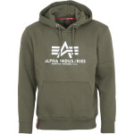 Alpha Industries Mikina Basic Hoody zelená tmavě M