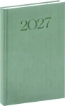 NOTIQUE Biella 2027 zelený / Denní diář / 15 × 21 cm