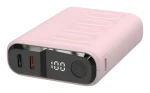 RealPower PB-10000C PD+ růžová / Powerbanka 10 000 mAh / 3x USB-C / Power Delivery (458441)