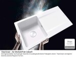 VILLEROY & BOCH - Keramický dřez Siluet 60 Stone white nástavný 1000 x 510 bez excentru 333601RW