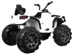 Mamido Dětská elektrická čtyřkolka ATV bílá