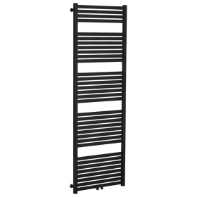 CERANO - Koupelnový radiátor Vincenzo - středové připojení 50mm/boční - 800W - černá matná - 1700x600 mm LIV-WB-34-65H