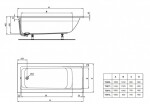 IDEAL STANDARD - Connect Air Vana 150x70 cm, bílá T361301