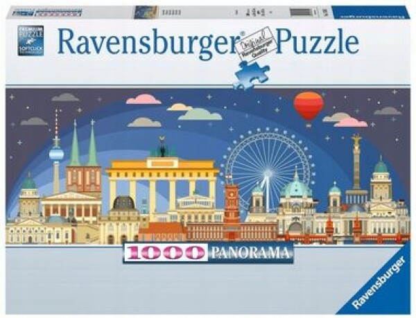 RAVENSBURGER Panoramatické Berlín v noci 1000 dílků