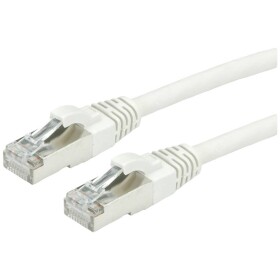 Roline 21.15.0851 RJ45 síťové kabely, propojovací kabely CAT 6a (surový kabel CAT 7) S/FTP 1.00 m šedá dvoužilový stíněný, bez halogenů, samozhášecí 1 ks
