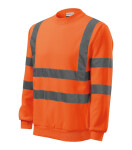 HV Essential mikina unisex fluorescenční oranžová 2XL