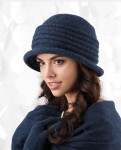 Dámský komplet šála + rukavice + čepice model 163779 - Kamea UNI tmavě modrá