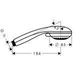 HANSGROHE - Crometta 85 Sprchová hlavice, 3 proudy, chrom 28563000