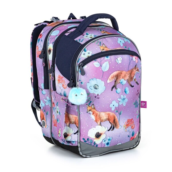 Školní batoh liškami Topgal COCO 22006