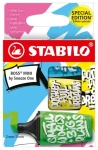 STABILO® BOSS MINI by Snooze One - Zvýrazňovač - 3 ks sada - modrá, žlutá, zelená (SB-07-03-61)