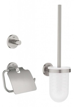 GROHE - QuickFix Start Set doplňků pro toaletu 3 v 1, supersteel 41204DC0