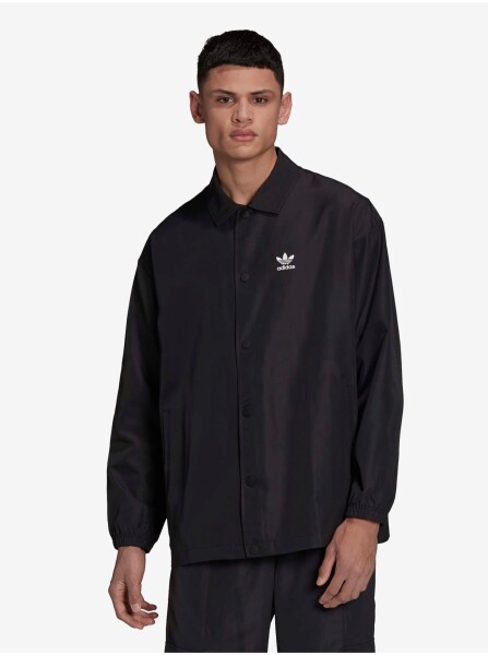 Černá pánská košilová lehká bunda adidas Originals Coach Jacket Pánské