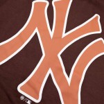 47 Brand Pánská mikina New York Yankees MLB Backer Burnside Hoodie Cacao Velikost: M