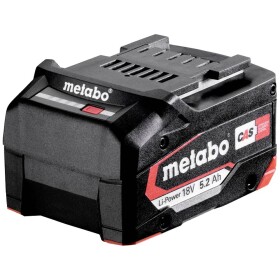 Metabo Li-Power Akkupack 18 V - 5,2 Ah AIR COOLED 625028000 náhradní akumulátor pro elektrické nářadí 18 V 5.2 Ah Li-Ion akumulátor