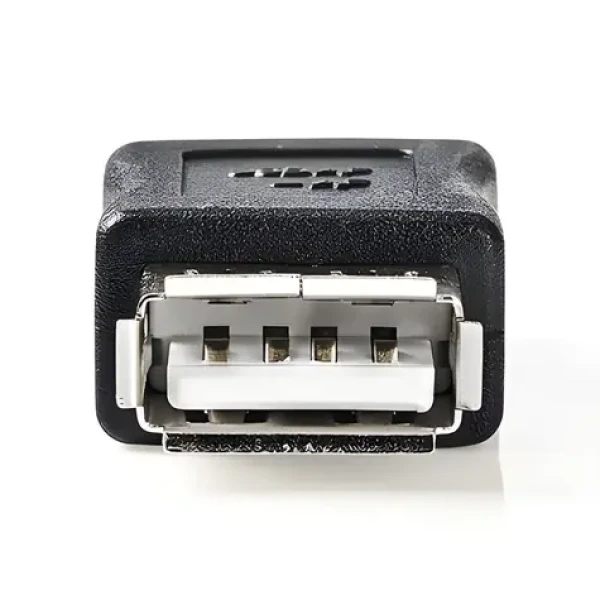 Nedis USB-A adaptér černá / Adaptér USB / USB-A - USB-A / USB 2.0 / 480 Mbps (CCGB60900BK)