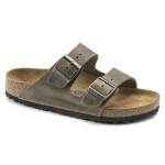 Dámské/pánské žabky Birkenstock Arizona Soft Footbed Oiled Leather Narrow Faded Khaki (1019377) 36
