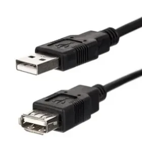 USB prodlužovací kabel A/A 3 m černý / Kabel / USB 2.0 / 480 Mb/s