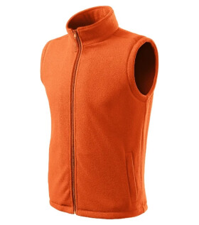 Next fleece vesta unisex oranžová XL