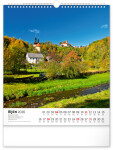 Nástěnný kalendář 2026 NOTIQUE - Toulky českou krajinou, 30 x 34 cm