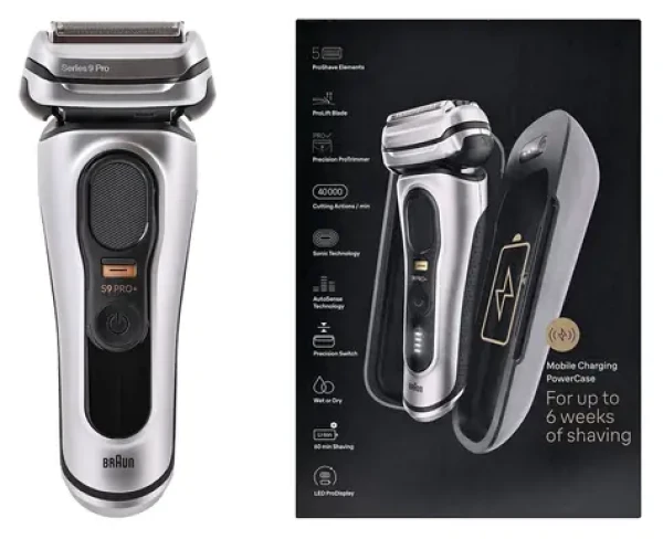 Braun Series 9 Pro+ 9577cc WetDry / Holicí strojek / Pánský / Planžetový / 60 min provoz / Na tvář (9577cc)