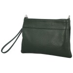 Módní dámská kožená mini crossbody kabelka Kaliopi, tmavě zelená