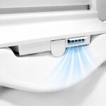 Mereo WC s integrovaným elektronickým bidetem, RIMLESS, 592x380x430 cm, keramické, vč. sedátka VSD110S2