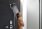 HANSGROHE - Pulsify S Hlavová sprcha 260 s připojením, 2 proudy, EcoSmart, chrom 24151000