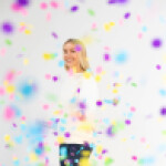 Vystřelovací konfety barevné 40 cm Vystřelovací konfety barevné 40 cm