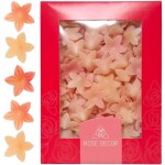 Dekorace oplatková - Květ mini 2 cm Růžové ombré 400 ks