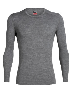Pánské merino triko ICEBREAKER Mens 260 Tech LS Crewe, Gritstone HTHR velikost: XXL
