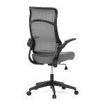Kancelářská židle, houpací mech., šedý MESH, plast. Kříž