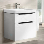 VILLEROY & BOCH - Subway 2.0 Umyvadlová skříňka, 637x590x454 mm, 2 zásuvky, Glosy White A91010DH