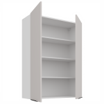 Horní skříňka Como 80 G-108 2F Barva korpusu: Bílá, Barva dvířek: Kašmír