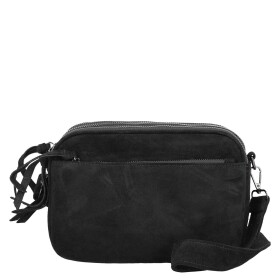 Semišová dámská crossbody kabelka Lory, černá