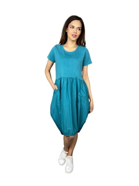 HOSH Šaty Lena Velikost: UNI, Barva: Petrolejová