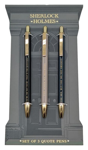 Kuličková pera 3ks Sherlock Holmes