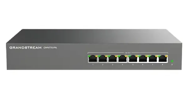 Grandstream GWN7701PA / Switch / Unmanaged / 8x GLAN / 8x PoE+ výstup / 145W (GWN7701PA)