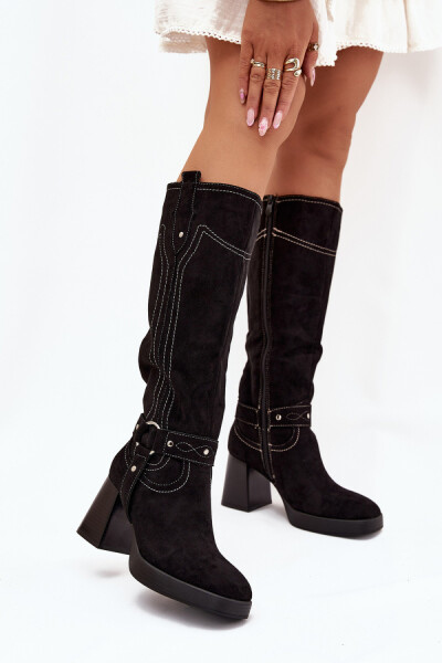 Kozačky na podpatku model 216796 Step in style 40