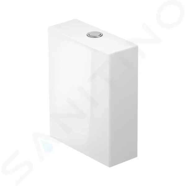 DURAVIT - White Tulip Splachovací nádrž 370x145 mm, připojení vlevo, bílá 0933100085