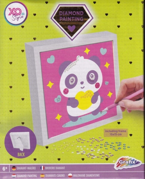 Diamantové malování - Panda 15 x 15 cm