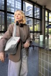 Nákupní taška přes rameno Reisenthel Shopper M Silver crackle